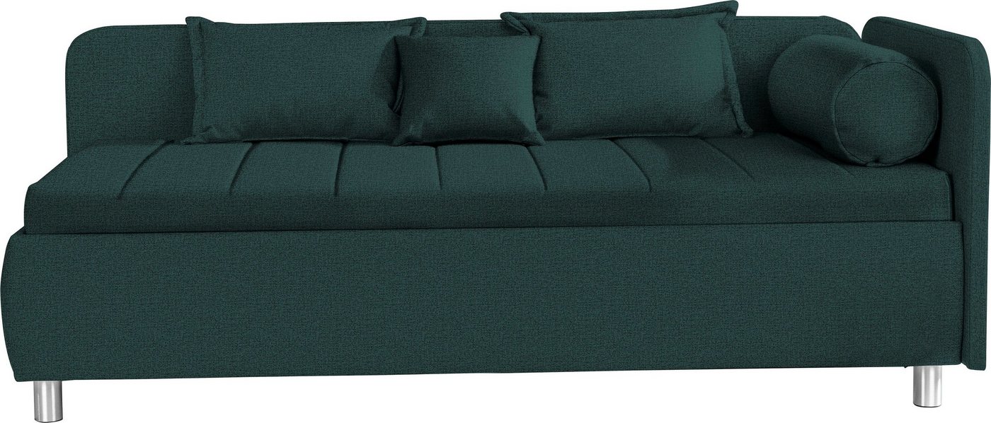 ADA trendline Schlafsofa Kiana, mit Bettkasten und Zierkissen, Liegefläche 90/200 cm oder 100/200 cm von ADA trendline