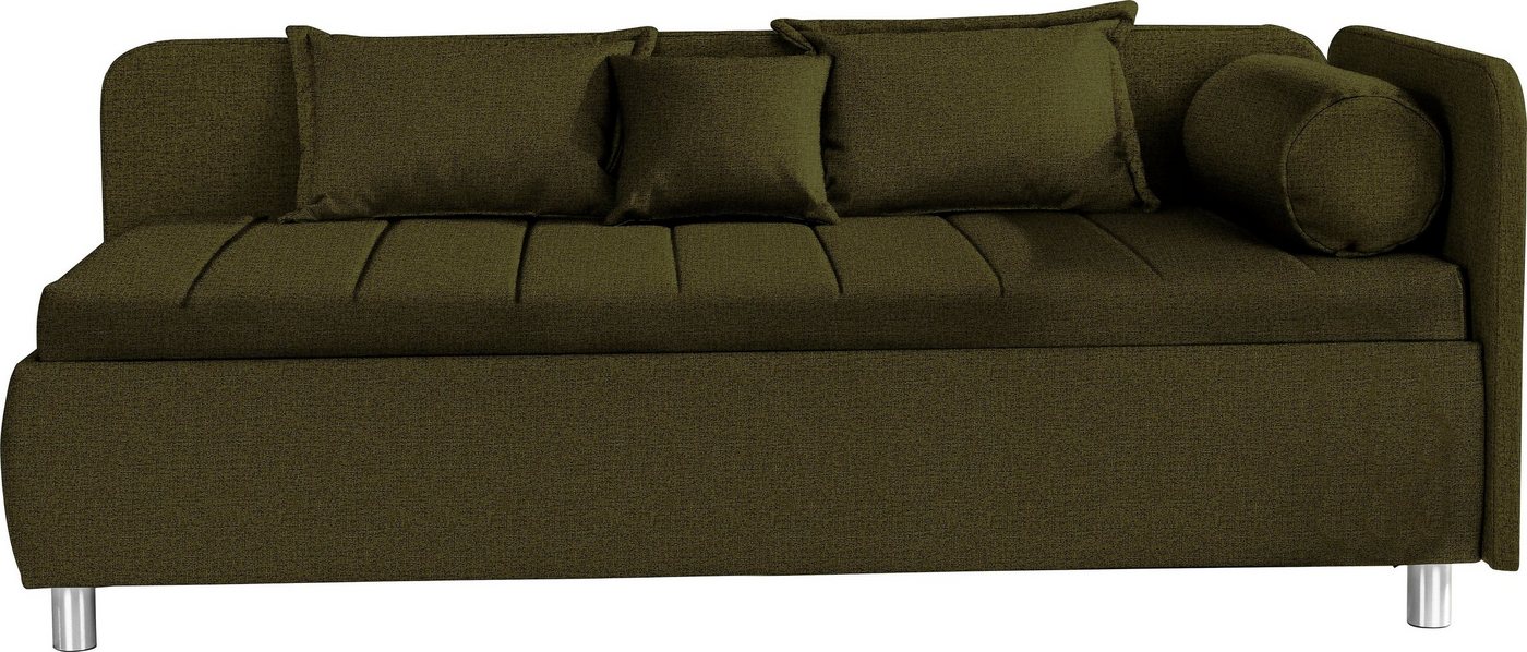 ADA trendline Schlafsofa Kiana, mit Bettkasten und Zierkissen, Liegefläche 90/200 cm oder 100/200 cm von ADA trendline