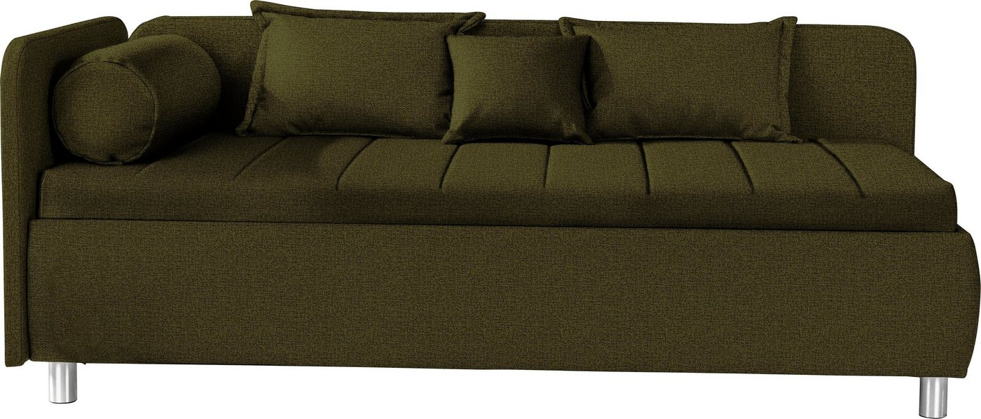 ADA trendline Schlafsofa Kiana, mit Bettkasten und Zierkissen, Liegefläche 90/200 cm oder 100/200 cm von ADA trendline