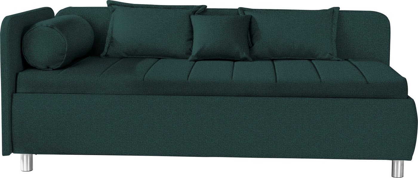 ADA trendline Schlafsofa Kiana, mit Bettkasten und Zierkissen, Liegefläche 90/200 cm oder 100/200 cm von ADA trendline