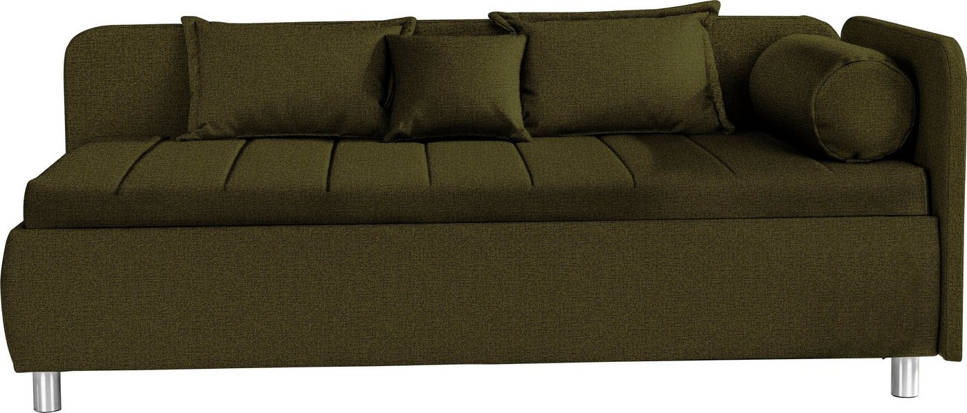 alina Schlafsofa Kiana, mit Bettkasten und Zierkissen, Liegefläche 90/200 cm oder 100/200 cm von alina