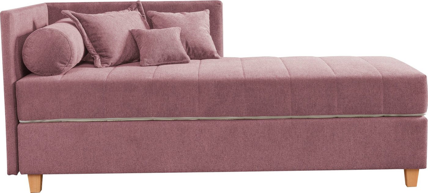 ADA trendline Schlafsofa Kona, 7-Zonen Taschenfederkernmatratze, Zierkissen-Set und Schlummerrollen von ADA trendline