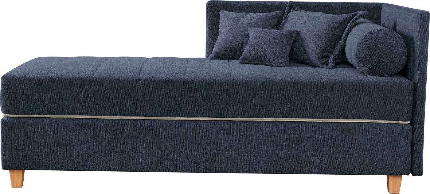 ADA trendline Schlafsofa Kona, 7-Zonen Taschenfederkernmatratze, Zierkissen-Set und Schlummerrollen von ADA trendline