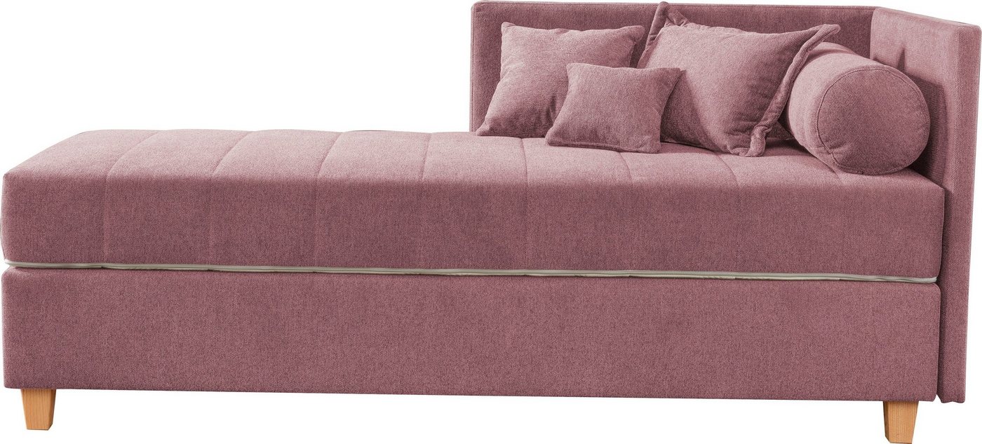 ADA trendline Schlafsofa Kona, 7-Zonen Taschenfederkernmatratze, Zierkissen-Set und Schlummerrollen von ADA trendline