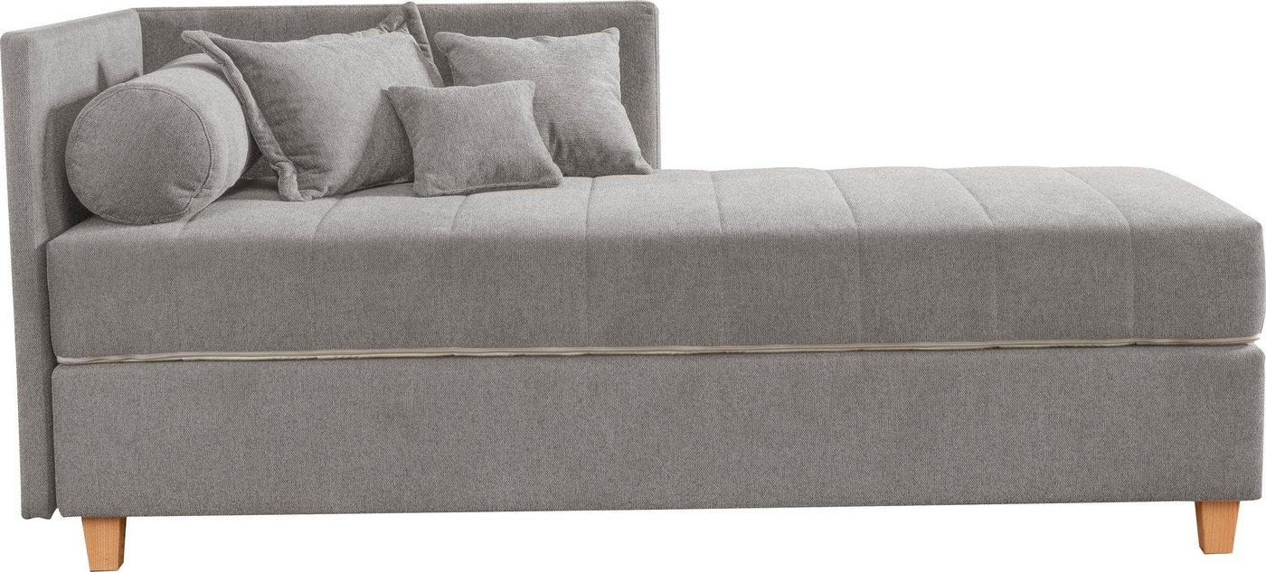 alina Schlafsofa Kona, 7-Zonen Taschenfederkernmatratze, Zierkissen-Set und Schlummerrollen von alina