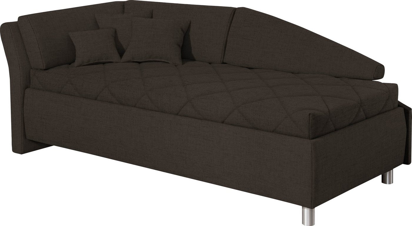 ADA trendline Schlafsofa Lindsay, Bettkasten, Zierkissen-Set aus: 2 Stk. 40x40cm, 1 Stk. 30x30cm von ADA trendline