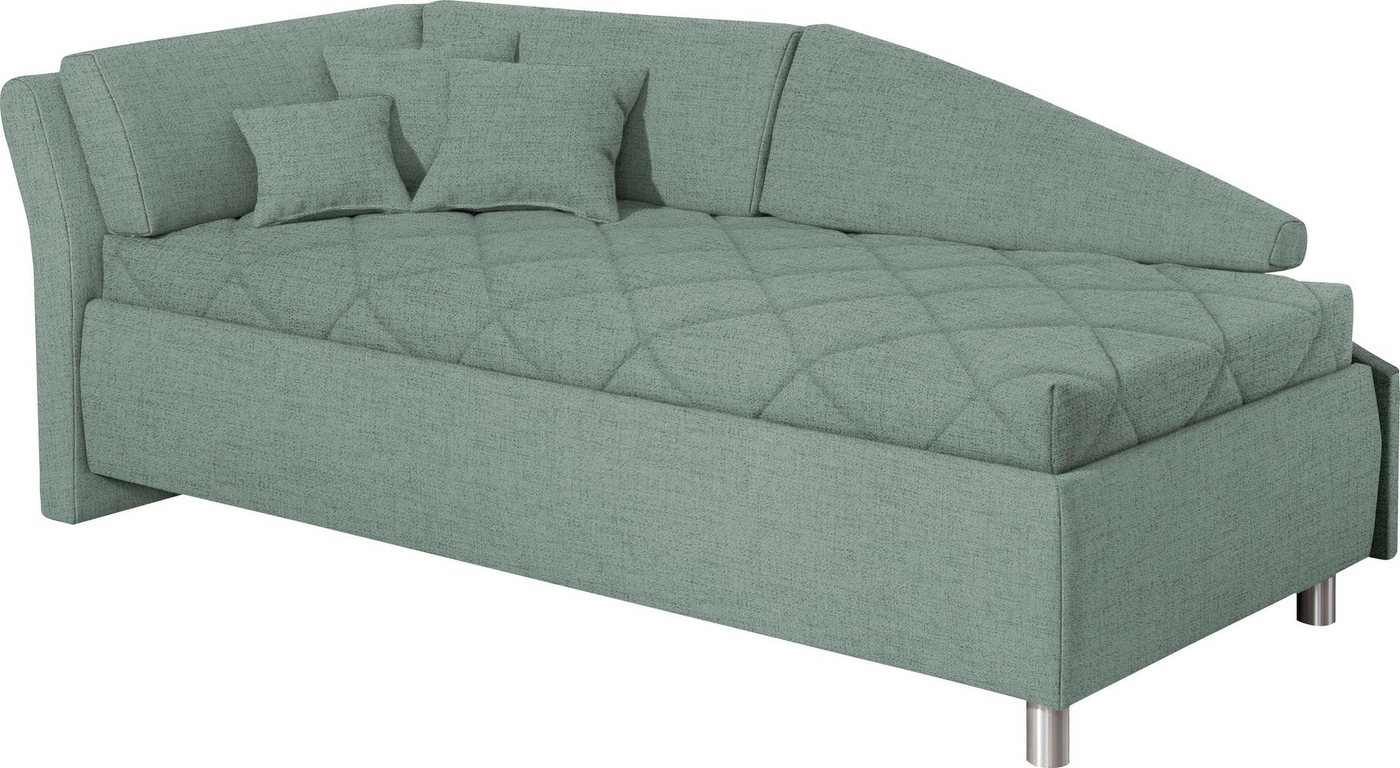 ADA trendline Schlafsofa Lindsay, Bettkasten, Zierkissen-Set aus: 2 Stk. 40x40cm, 1 Stk. 30x30cm von ADA trendline