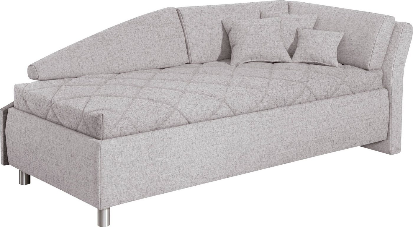 ADA trendline Schlafsofa Lindsay, Bettkasten, Zierkissen-Set aus: 2 Stk. 40x40cm, 1 Stk. 30x30cm von ADA trendline