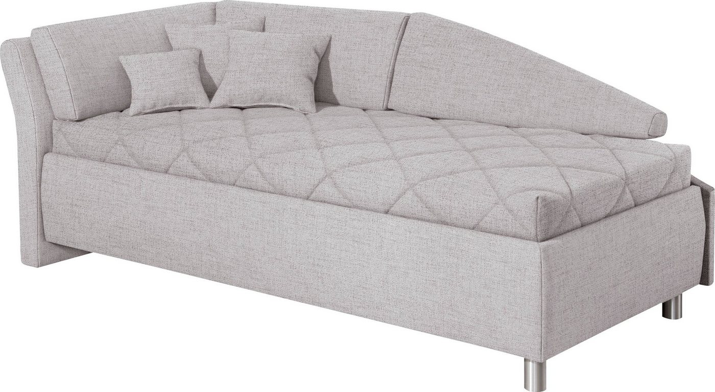 ADA trendline Schlafsofa Lindsay, Bettkasten, Zierkissen-Set aus: 2 Stk. 40x40cm, 1 Stk. 30x30cm von ADA trendline