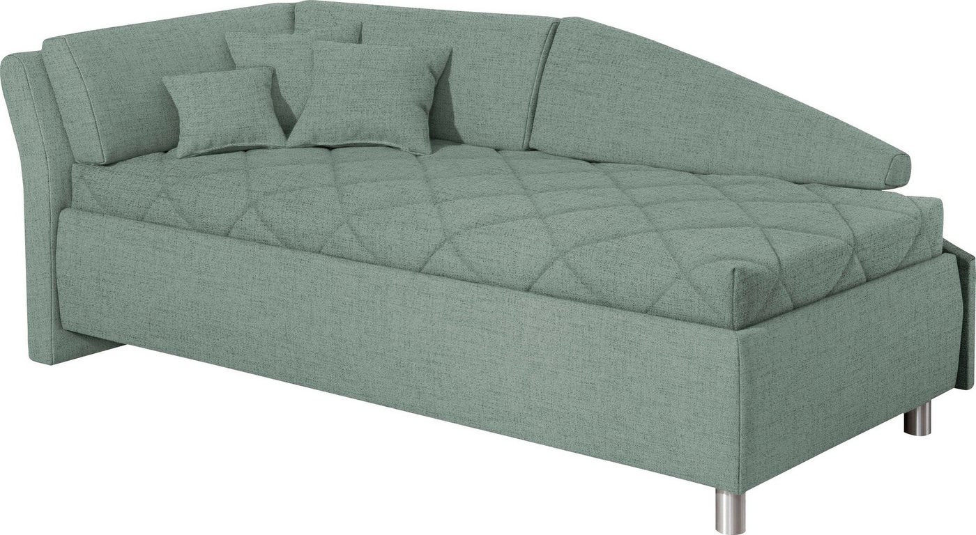 alina Schlafsofa Lindsay, Bettkasten, Zierkissen-Set aus: 2 Stk. 40x40cm, 1 Stk. 30x30cm von alina