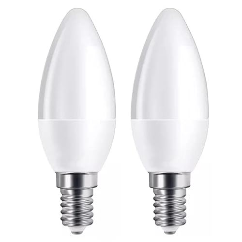 ADAKAT 2er PACK - LED Kerze 8W E14 - tagesweiß (4000 K) von ADAKAT