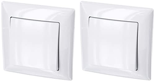 2er Pack, Unterputz Ein-/Ausschalter, Steckklemme, All-in-One, Serie G1 reinweiß 2er Pack, Unterputz Ein-/Ausschalter, Steckklemme, All-in-One, Serie G1 reinweiß von ADAKAT