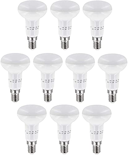 ADAKAT 10er Pack, LED Birne R50 6W E14, tagesweiß 4000K, Flimmerfrei IC-Driver von ADAKAT