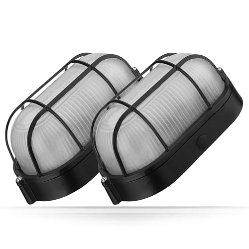 ADAKAT 2er Pack, Aluminium Kellerleuchte IP54 E27 von ADAKAT