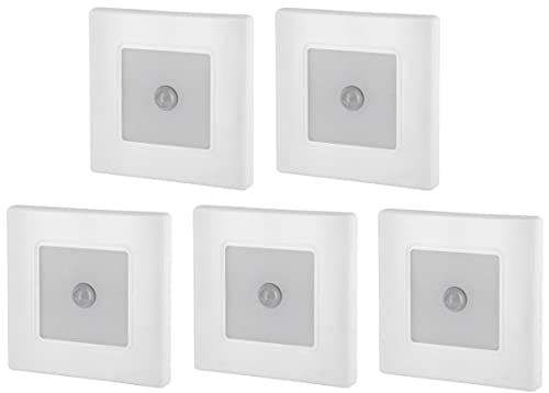 ADAKAT 5er Pack, LED Stufenleuchte, Bewegungsmelder, warmweiß 3000K von ADAKAT