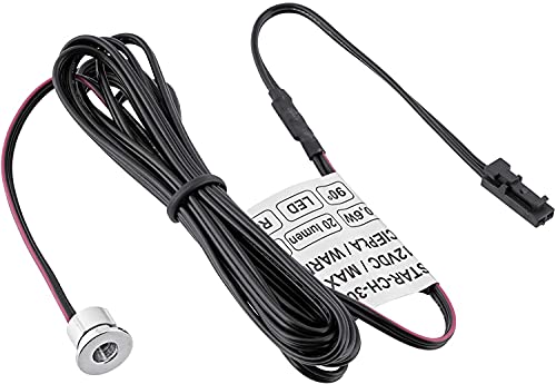 LED Spot Einbaustrahler, 12V Mini-Amp, 2m Kabel, warmweiß 3000K von ADAKAT