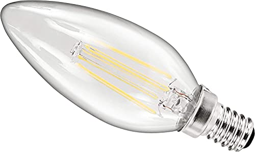 ADAKAT LED Filament Kerze E14 3,6W - warmweiß (2700 K) von ADAKAT