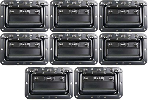 Adam Hall Hardware 34082BLK M8 AH - 8er Set Klappgriff / Kistengriff gefedert schwarz in 8 mm Einbauschale Adam Hall Hardware 34082BLK M8 AH - 8er Set Klappgriff / Kistengriff gefedert schwarz in 8 mm Einbauschale von ADAMHALLHARDWARE