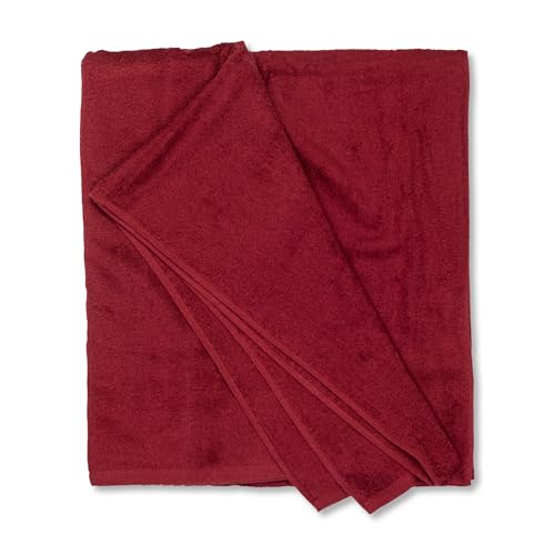 ADAMO Strandtuch XXL 100% Baumwolle - 100x220cm, Weinrot: 590- XXL Saunahandtuch - Badetuch in Übergröße - Duschhandtuch, Badehandtuch & Saunatuch von ADAMO