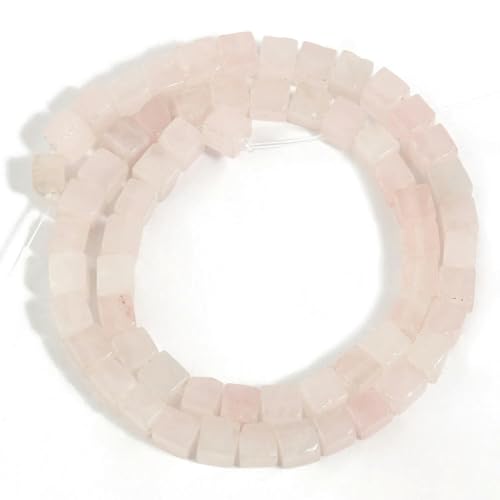 4 6 8 mm natürlicher quadratischer Steinwürfel, Tigerauge, Amazonit, Opal, Labradorit, lose Perlen für die Schmuckherstellung, DIY-Charm-Armbänder, 38,1 cm von ADAOQIN