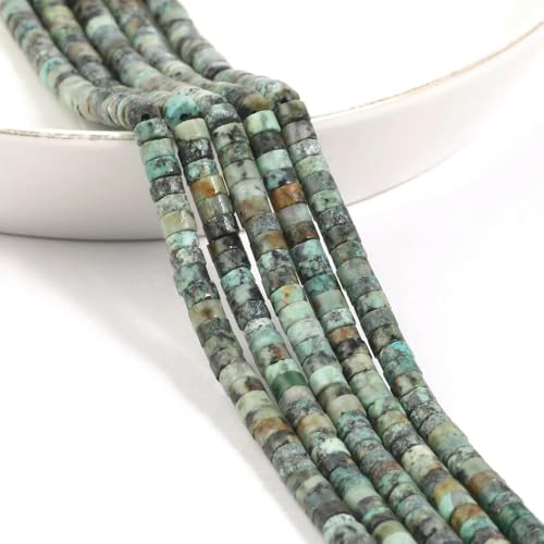 ADAOQIN 150 Teile/los 4mm Flache Runde Natursteinperlen Achate Quartzs Jade Lose Distanzperlen für DIY Schmuckherstellung von ADAOQIN