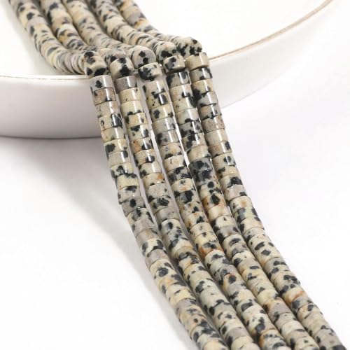 ADAOQIN 150 Teile/los 4mm Flache Runde Natursteinperlen Achate Quartzs Jade Lose Distanzperlen für DIY Schmuckherstellung von ADAOQIN