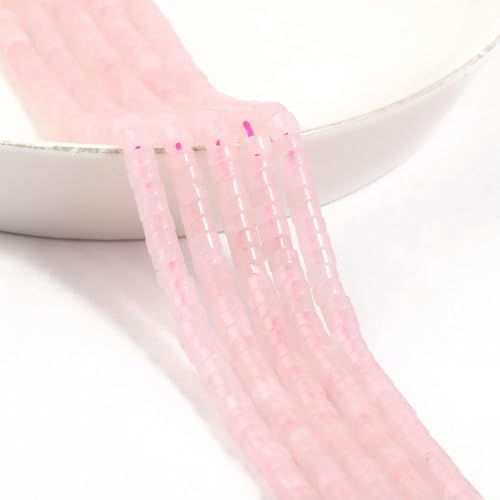 ADAOQIN 150 Teile/los 4mm Flache Runde Natursteinperlen Achate Quartzs Jade Lose Distanzperlen für DIY Schmuckherstellung von ADAOQIN