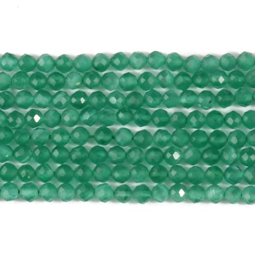 ADAOQIN 2 3 4 mm natürliche facettierte Citrin-Opal-Jade-Edelsteinperlen, runde Mineralperlen für die Schmuckherstellung, DIY-Armbandzubehör von ADAOQIN