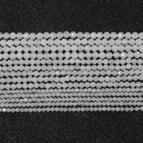 ADAOQIN 2 3 4 mm natürliche facettierte Citrin-Opal-Jade-Edelsteinperlen, runde Mineralperlen für die Schmuckherstellung, DIY-Armbandzubehör von ADAOQIN