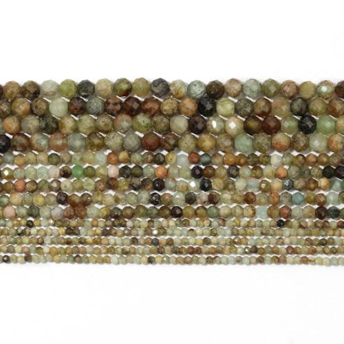 ADAOQIN 2 3 4 mm natürliche facettierte Citrin-Opal-Jade-Edelsteinperlen, runde Mineralperlen für die Schmuckherstellung, DIY-Armbandzubehör von ADAOQIN