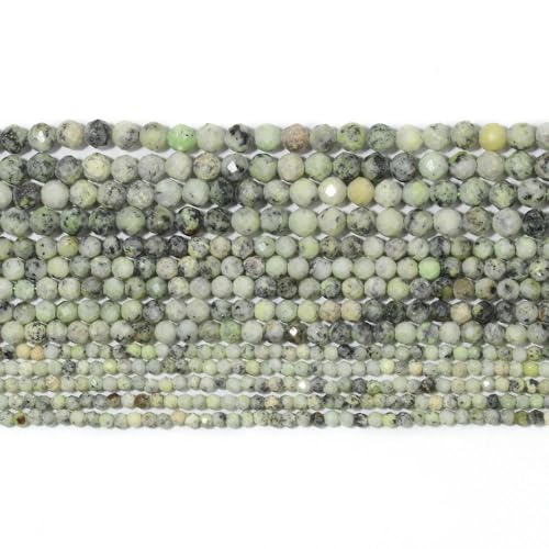 ADAOQIN 2 3 4 mm natürliche facettierte Citrin-Opal-Jade-Edelsteinperlen, runde Mineralperlen für die Schmuckherstellung, DIY-Armbandzubehör von ADAOQIN