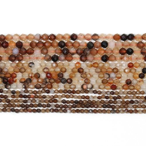 ADAOQIN 2 3 4 mm natürliche facettierte Citrin-Opal-Jade-Edelsteinperlen, runde Mineralperlen für die Schmuckherstellung, DIY-Armbandzubehör von ADAOQIN