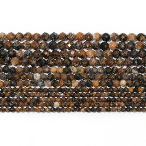 ADAOQIN 2 3 4 mm natürliche facettierte Citrin-Opal-Jade-Edelsteinperlen, runde Mineralperlen für die Schmuckherstellung, DIY-Armbandzubehör von ADAOQIN