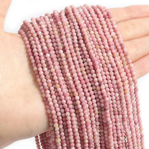 Facettierte Natursteinperlen, facettiert, Amazonit, Aquamarin, Opal, Labradorit, lose Abstandsperlen zur Schmuckherstellung, 2 3 4 mm von ADAOQIN