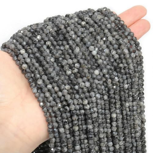 Facettierte Natursteinperlen, facettiert, Amazonit, Aquamarin, Opal, Labradorit, lose Abstandsperlen zur Schmuckherstellung, 2 3 4 mm von ADAOQIN