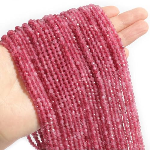 Facettierte Natursteinperlen, facettiert, Amazonit, Aquamarin, Opal, Labradorit, lose Abstandsperlen zur Schmuckherstellung, 2 3 4 mm von ADAOQIN