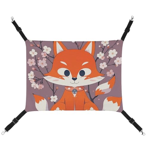 ADASGHBY Haustier-Hängematte, wendbar, Katzen-Hängematte, weiche Fuchs-Form, Schlafhängematte für Welpen, Hunde, Schweinchen, Kaninchen, Hamster von ADASGHBY