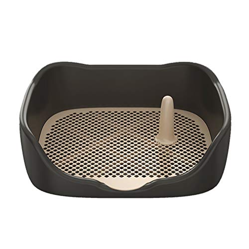 ADASP Hundetoiletten Indoor Outdoor Hundetoilette Tier pinkeln Halter Töpfchen Welpen Training Tablett mit Pee Post Schutz Simulation Wand von ADASP
