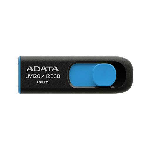 ADATA UV128 128GB USB3.1 Flashlaufwerk, schwarz/blau von ADATA