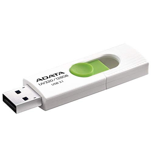 ADATA UV320 USB-Stick 128 GB USB Typ-A 3.1 (3.1 Gen 1) Grün, Weiß - USB-Sticks (128 GB, USB Typ-A, 3.1 (3.1 Gen 1), Dia, 7,9 g, Grün, Weiß) von ADATA