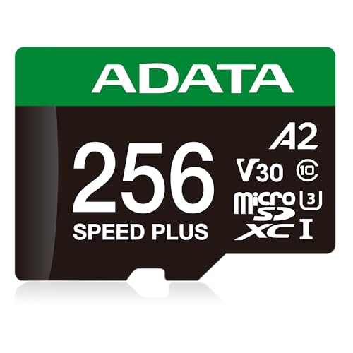 SPEED PLUS microSDXC 256 GB (UHS-I U3, Class 10, V30, A2) von ADATA