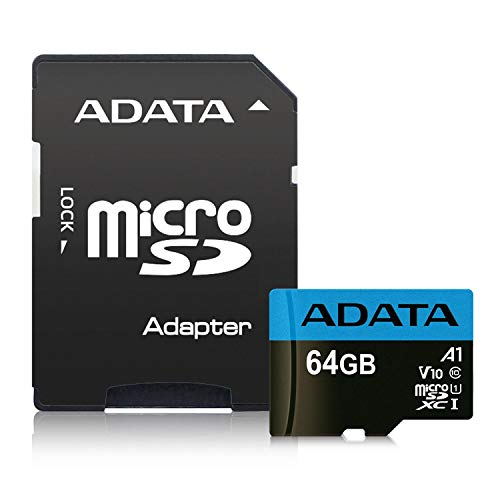 SD MicroSD Card 64GB ADATA SDXC (UHS-I Class 10) m. Ada Retail von ADATA