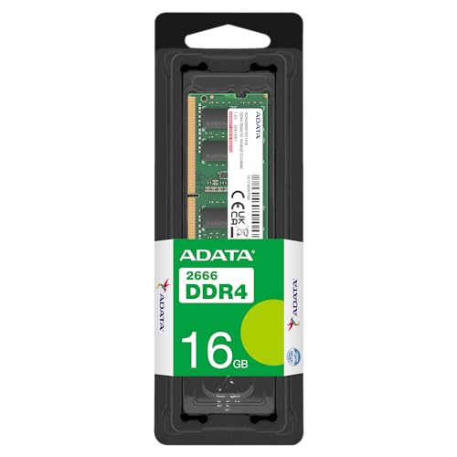ADATA Premier 16GB, DDR4, 2666MHz (PC4-21300), CL19, SODIMM Memory, 1024x8 ADATA Premier 16GB, DDR4, 2666MHz (PC4-21300), CL19, SODIMM Memory, 1024x8 von ADATA