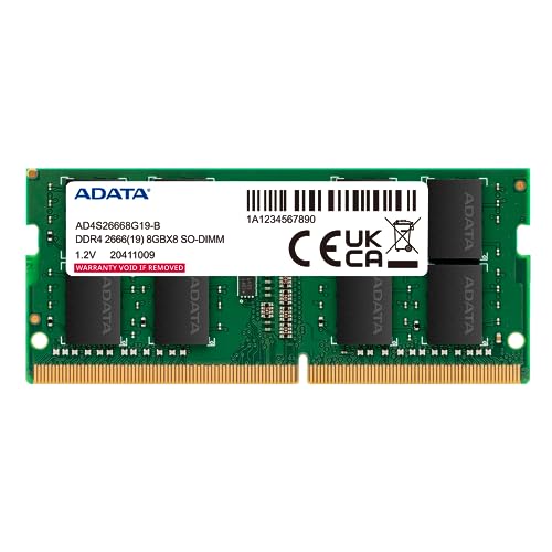 ADATA Premier Arbeitsspeicher (8 GB, DDR4, 2666 MHz, PC4-21300, CL19, SODIMM) ADATA Premier Arbeitsspeicher (8 GB, DDR4, 2666 MHz, PC4-21300, CL19, SODIMM) von ADATA