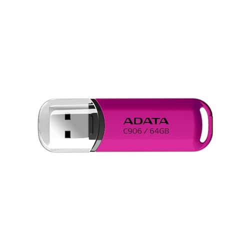 ADATA C906 Kompakter USB-Stick | 64 GB | Pink ADATA C906 Kompakter USB-Stick | 64 GB | Pink von ADATA