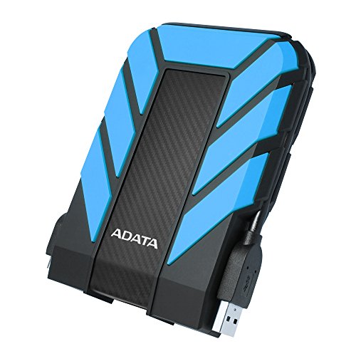 ADATA HD710 Pro - 1 TB, externe Festplatte mit USB 3.2 Gen.1, IP68-Schutzklasse, blau, langlebig, wasserdicht und staubdicht mit militärischer Zähigkeit in mehrschichtigen Festplatten von ADATA