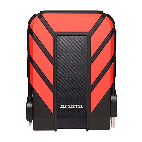 ADATA HD710 Pro - 1 TB, externe Festplatte mit USB 3.2 Gen.1, IP68-Schutzklasse, rot, langlebig, wasserdicht und staubdicht mit militärischer Zähigkeit in mehrschichtigen Festplatten ADATA HD710 Pro - 1 TB, externe Festplatte mit USB 3.2 Gen.1, IP68-Schutzklasse, rot, langlebig, wasserdicht und staubdicht mit militärischer Zähigkeit in mehrschichtigen Festplatten von ADATA