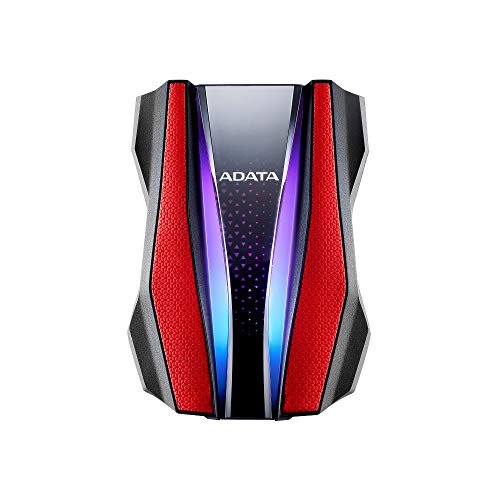 ADATA HD770G - 2 TB, Externe Festplatte mit USB 3.2 Gen.1, IP68-Schutzklasse, rot, AHD770GG, 2tb ADATA HD770G - 2 TB, Externe Festplatte mit USB 3.2 Gen.1, IP68-Schutzklasse, rot, AHD770GG, 2tb von ADATA