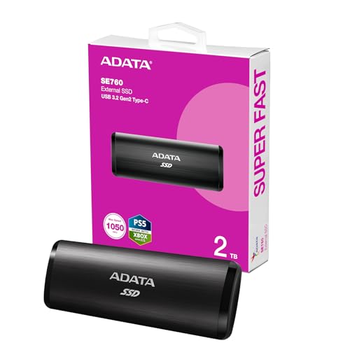 ADATA Portable SE760 2TB USB3.2 Schwarz von ADATA