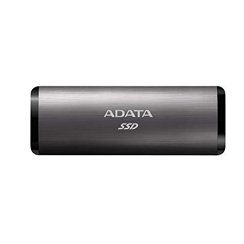 ADATA SE760 256 GB portable external SSD, grau, USB-C 3.2 Gen 2 von ADATA